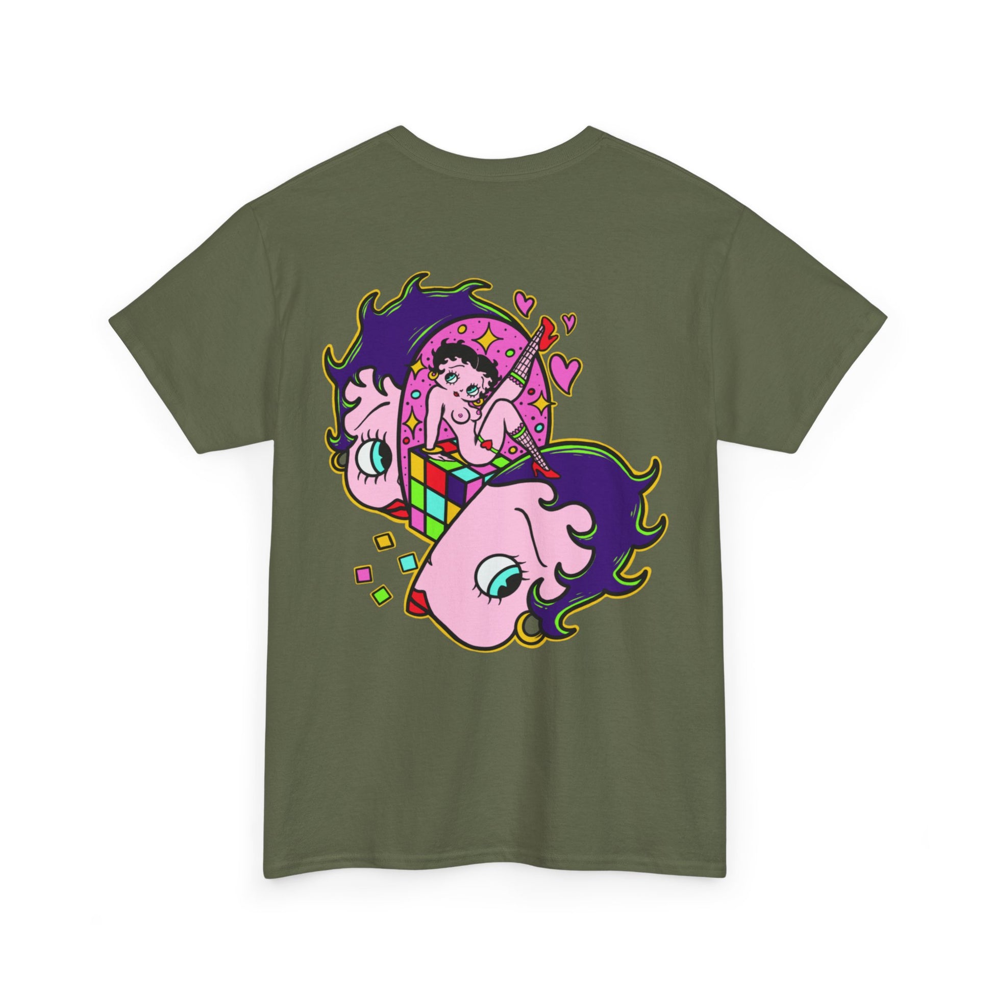 DROID Betty Boop XxX Psychedelic Acid Unisex Heavy Cotton Tee