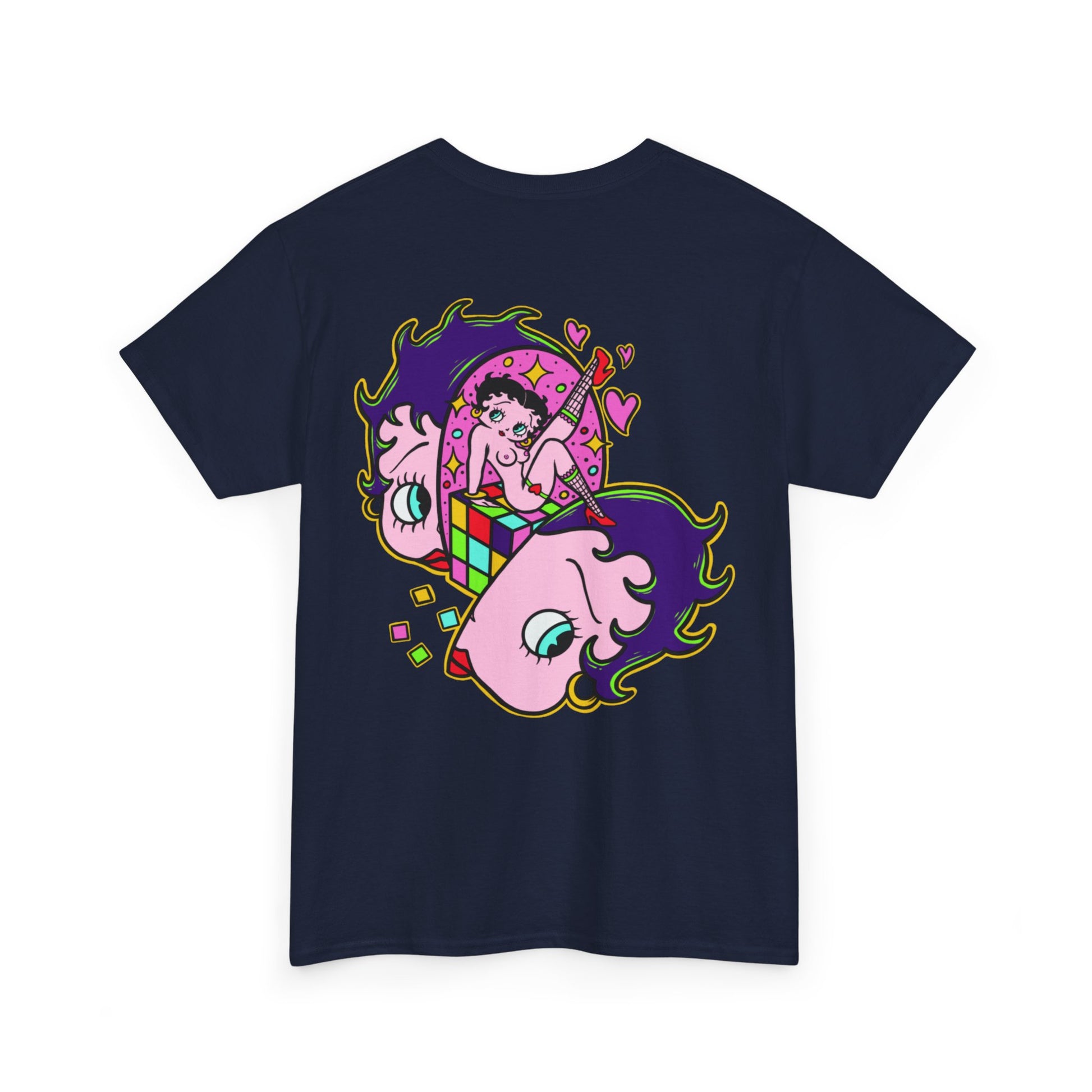 DROID Betty Boop XxX Psychedelic Acid Unisex Heavy Cotton Tee