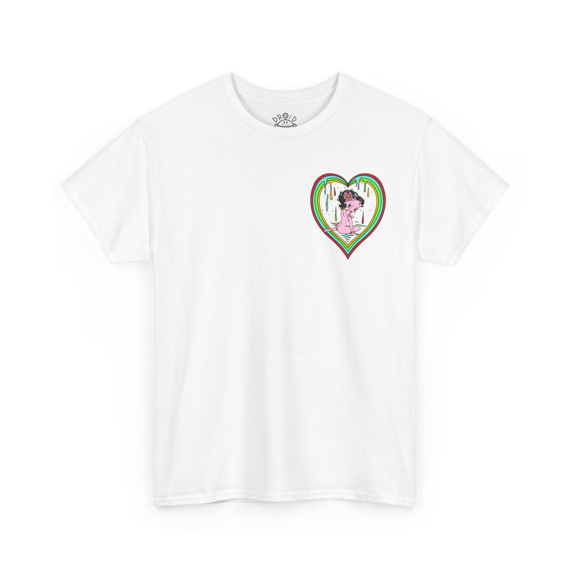 DROID Betty Boop XxX Psychedelic Acid Unisex Heavy Cotton Tee